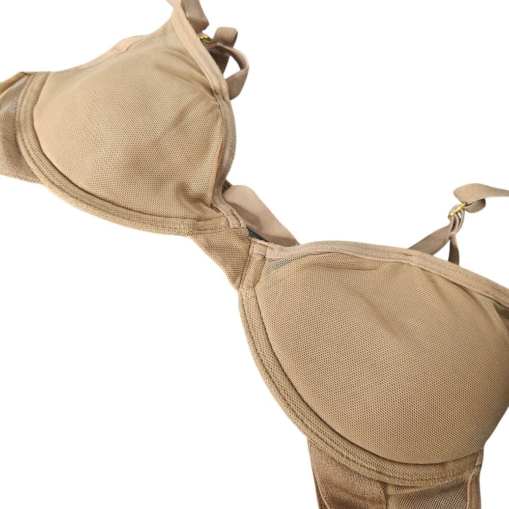 Pepper Mesh classic All You Bra Lightly Lined Size 34AA Tuscan Beige tan nude - Picture 3 of 5